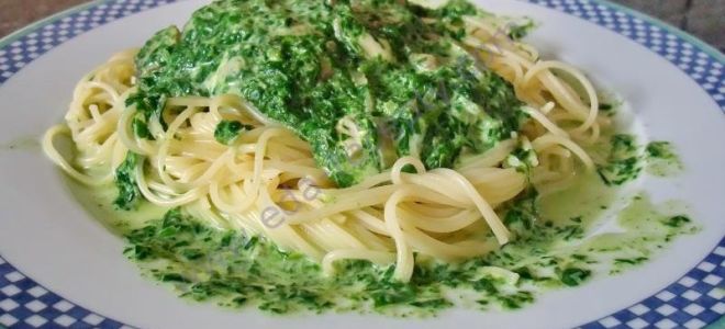 Паста со шпинатом и сыром рецепт с фото