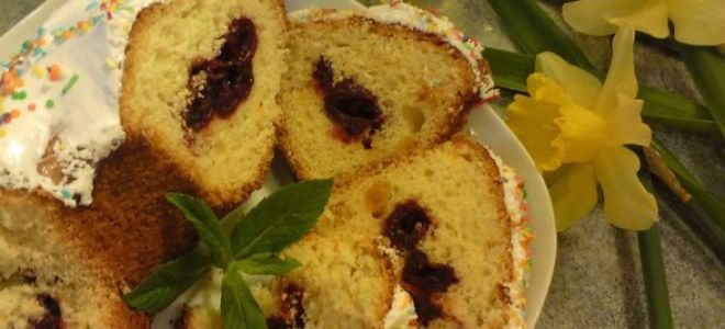 Пасхальный пирог с начинкой «кулич» рецепт с фото