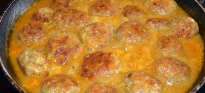 Тефтели с подливкой на сковороде рецепт с фото