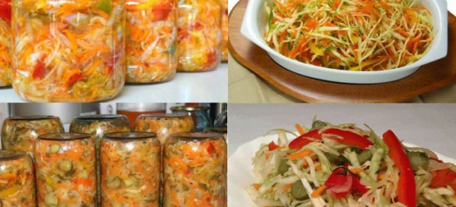 Салат охотничий на зиму с капустой и огурцами рецепт с фото без стерилизации