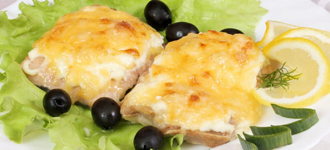 Филе горбуши в духовке под сырной корочкой, рецепт с фото
