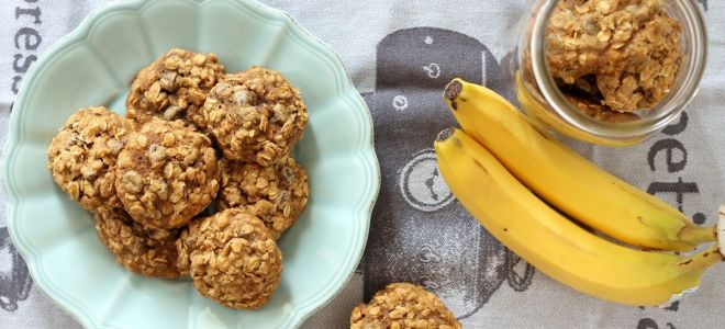 Овсяное печенье с бананом – рецепты печенья из овсянки и банана