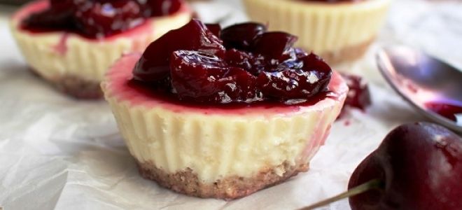 Кекс с вишней в силиконовых формочках рецепт с фото