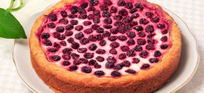 Песочный пирог с творогом и вишней – рецепт с пошаговыми фото