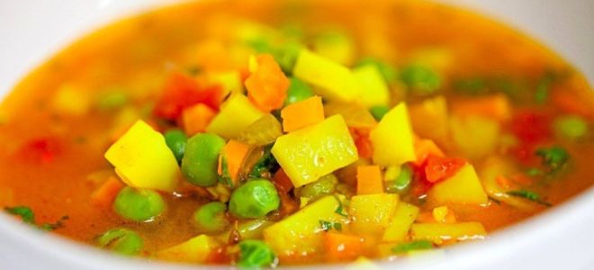 Суп с зеленым замороженным горошком рецепт с фото