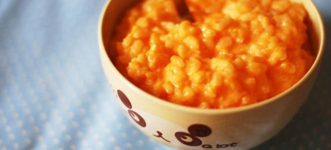 Молочная рисовая каша с тыквой рецепт с фото