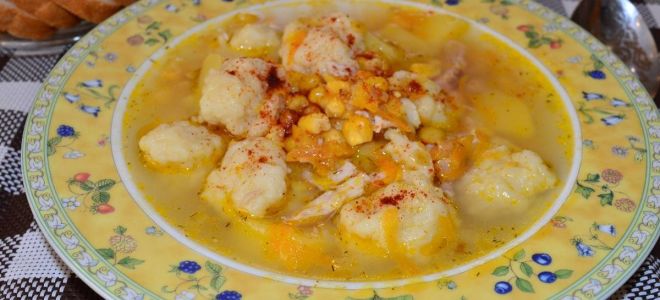 Суп с галушками – 4 вкусных рецепта пошагово с фото