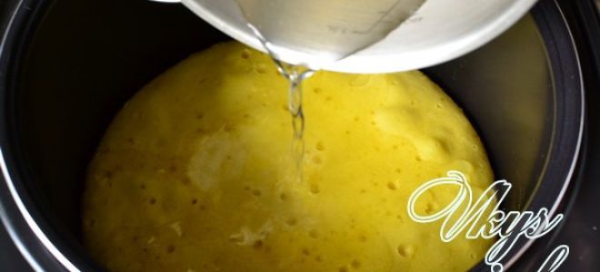 Лимонный кекс в мультиварке с пропиткой рецепт с фото