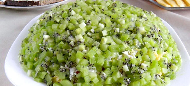 Салат с курицей и киви рецепт с фото