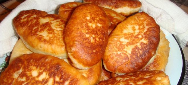 Жареные пирожки с капустой на сковороде рецепт с фото
