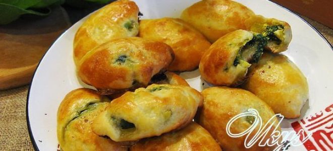 Пирожки с яйцом и шпинатом рецепт приготовления