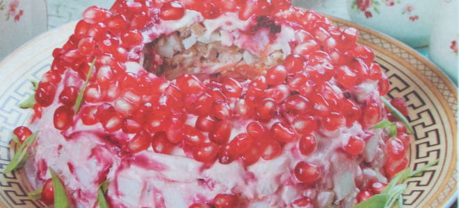 Салат «два сердца» с гранатом » вкусные рецепты с пошаговыми фотографиями
