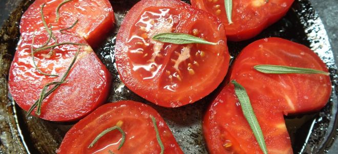 Помидоры запеченные в духовке со сливами и розмарином рецепт с фото