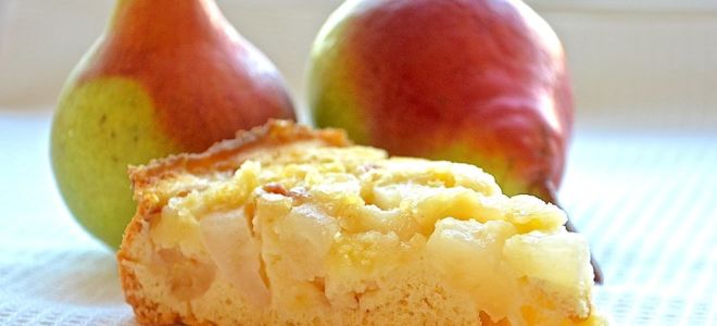 Шарлотка с яблоками и грушами рецепт с фото