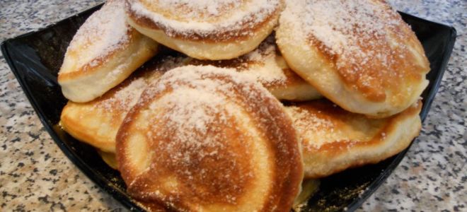 Пышные оладьи на кефире с яблоками, рецепт с фото