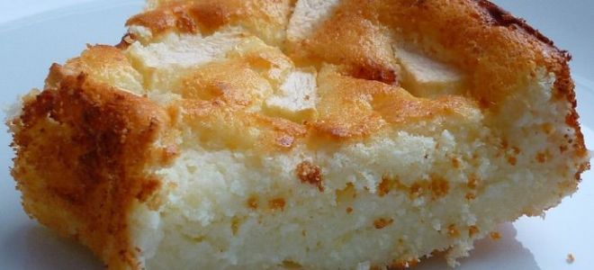 Творожная запеканка с яблоками в мультиварке рецепт с фото