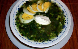 Зеленые щи из щавеля с яйцом, рецепты с фото