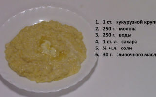 Как варить кукурузную кашу на воде – рецепт с фото