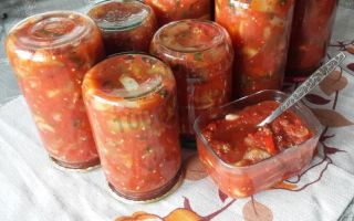 Салат из баклажанов и сладких перцев на зиму рецепт с фото
