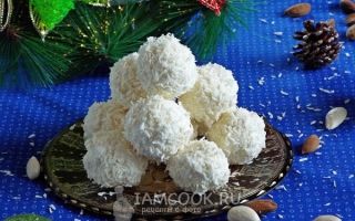 Новогодние конфеты «снежки»: рецепт с фото