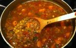 Суп из чечевицы с мясом, рецепт с фото