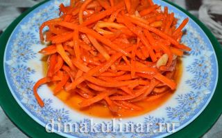 Корейская морковь с готовой приправой для моркови по-корейски, рецепт с фото