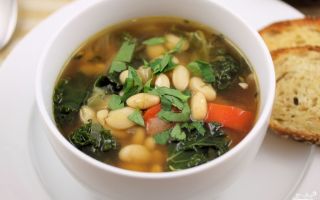 Суп из белой фасоли, фасолевый рецепт с фото