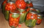 Маринованные огурцы с помидорами черри на зиму рецепт с фото