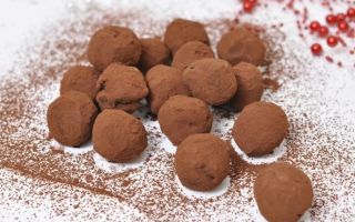 Шоколадные конфеты трюфель, рецепт в домашних условиях