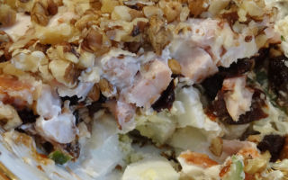 Салат из курицы, чернослива и грецких орехов рецепт с фото