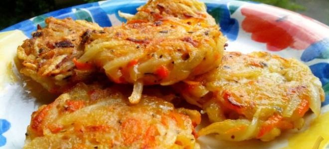 Картофельные драники с морковью и луком рецепт с фото
