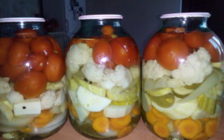 Ассорти из овощей на зиму без стерилизации рецепт с фото