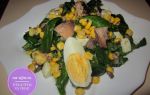 Салат с консервированным тунцом и кукурузой рецепт с фото