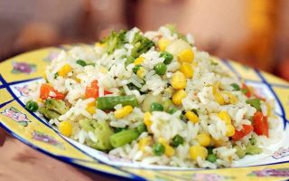 Рис с замороженными овощами рецепт с фото