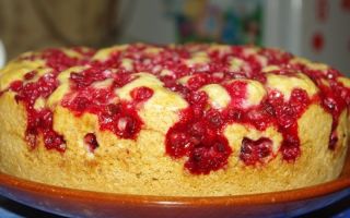 Шарлотка с ягодами в духовке рецепт с фото