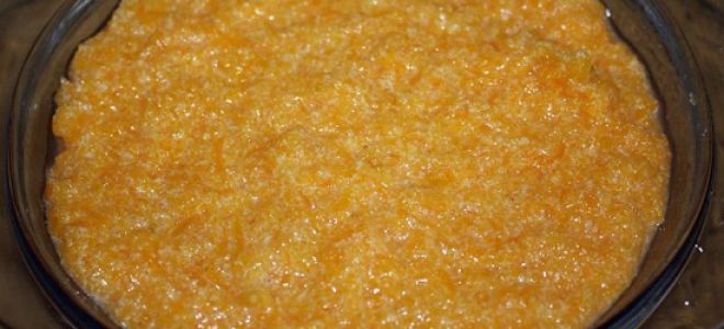 Запеканка из моркови с манкой – простой рецепт с фото