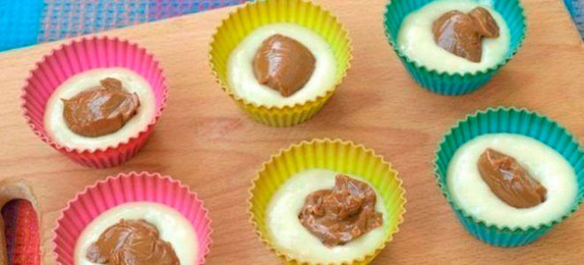 Кексы со сгущенкой в силиконовых формочках рецепт с фото