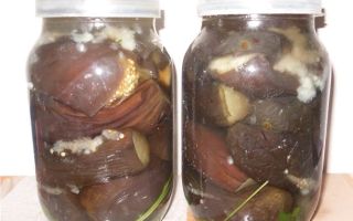 Маринованные баклажаны с чесноком на зиму рецепт с фото