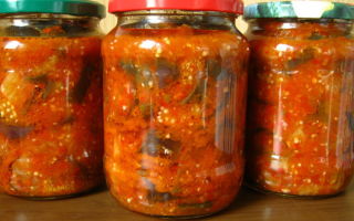 Соте из баклажанов на зиму с томатной пастой рецепт с фото