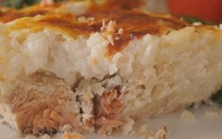 Рыбная запеканка с рисом в духовке рецепт с фото