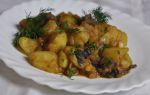 Тушеная картошка с грибами и мясом – вкусный рецепт с фото