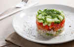 Салат с красной рыбой и рисом рецепт с фото