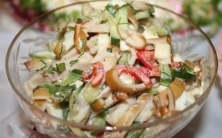 Салат с копченым кальмаром рецепт с фото