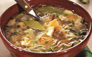 Грибной суп с вермишелью рецепт с фото