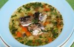 Суп из рыбных консервы сайры – рецепт с фото