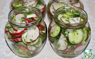Салат из редиски на зиму рецепт с фото