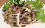 Салат с говядиной и грибами рецепт с фото