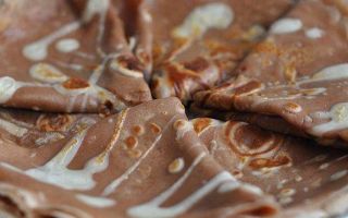 Шоколадные блинчики с молоком рецепт с фото