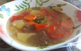 Суп из говядины с рисом рецепт с фото