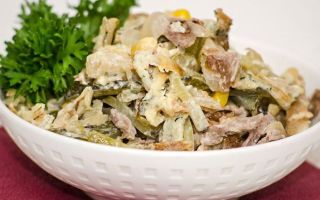 Пикантный салат с говядиной: рецепт с фото